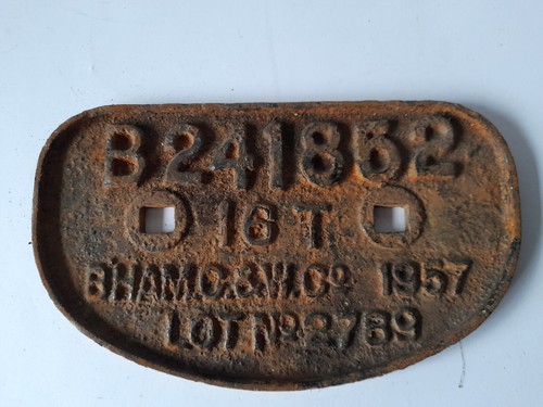 Wagon plate 1957 - wagon,