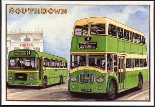 Modern postcard vintage - modern,