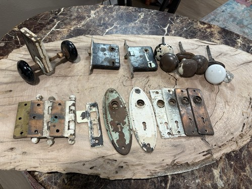 Lot vintage door knobs - lot,