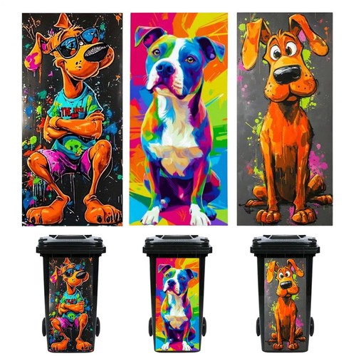 Trash can sticker 82x47cm - can,