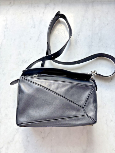 Loewe small black puzzle bag - loewe,