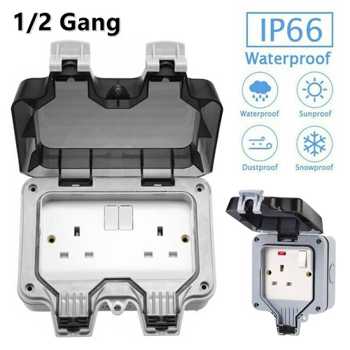Ip66 outdoor gang switched - outdoor,