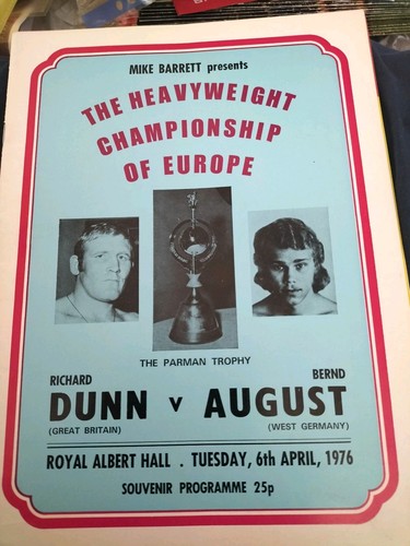 Boxing programme richard dunn - boxing,
