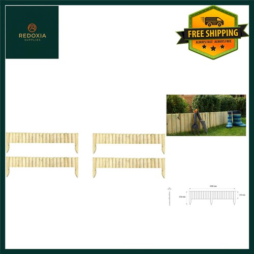 Natural wooden fixed picket - fixed,