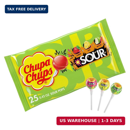 Chupa chups sour lollipops - sour,