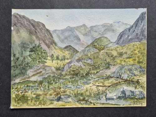 Old landscape painting - landscape,