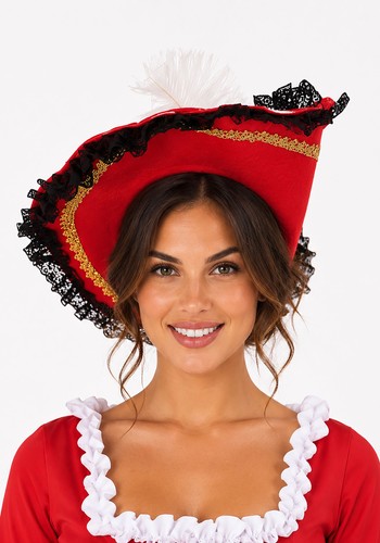 Adult red pirate musketeer - red,