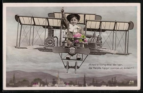Postcard boy in an - boy,