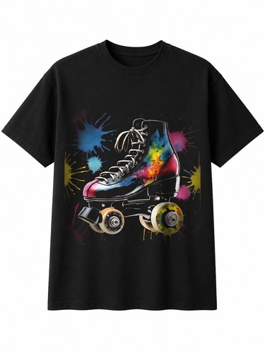 Roller skates shattered retro - roller,