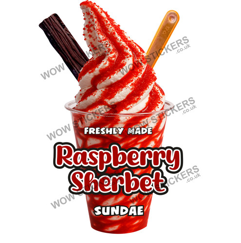 Raspberry sherbet ice cream - raspberry,