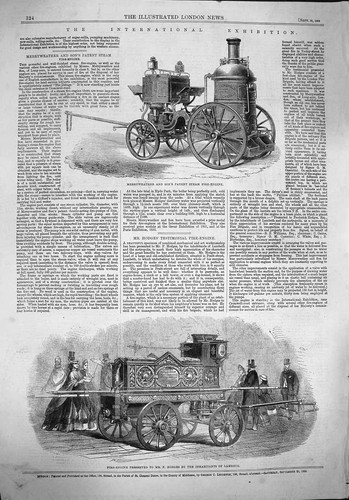 Old antique print - print, 1862
