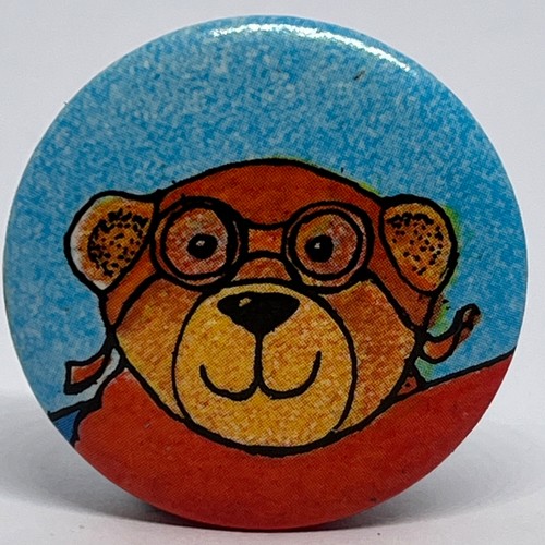 Vintage pin badge cute bear - badge,