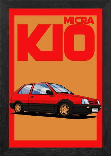 Nissan micra framed - framed, art