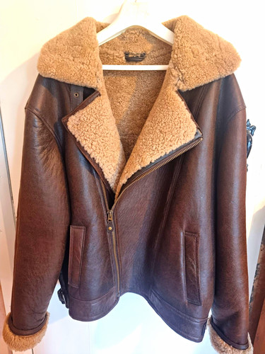 Shearling sheepskin flying - shearling,