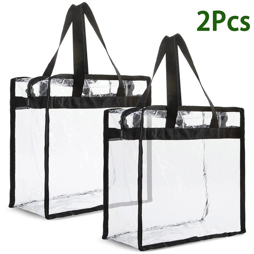 2pcs clear tote - clear, bags
