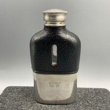 Antique hip flask - flask, james
