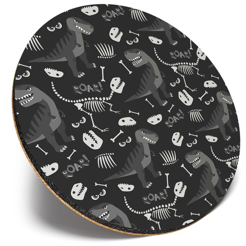 Round single coaster bw - coaster,