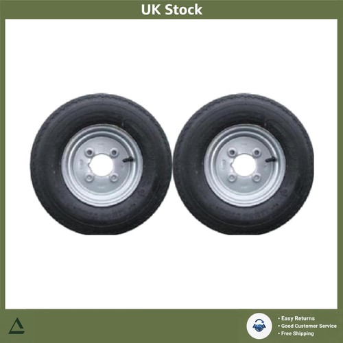Pair 400x8 trailer wheels - of,
