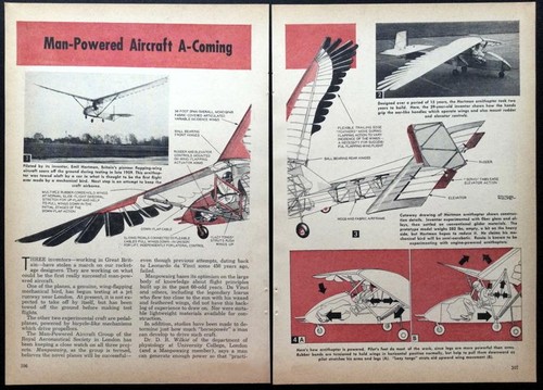 Man powered aircraft - “man-powered, aircraft”