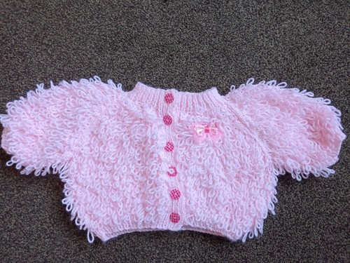 Hand knitted baby girls - baby, pink