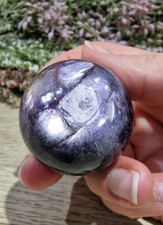 Purple mica crystal sphere - mica,