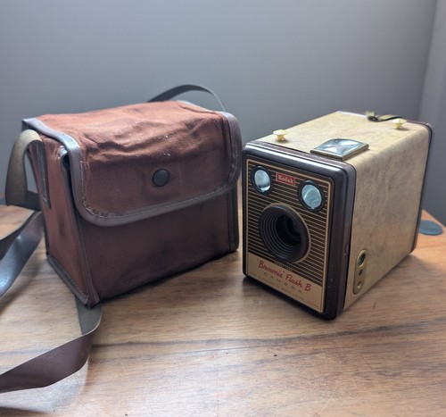 Vintage box film camera case - film, &