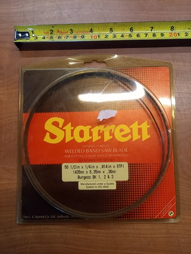 Starrett welded band saw - starrett,