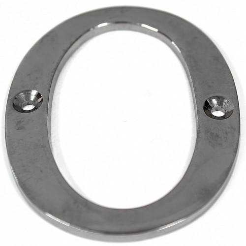 Polished chrome door numbers - numbers, &