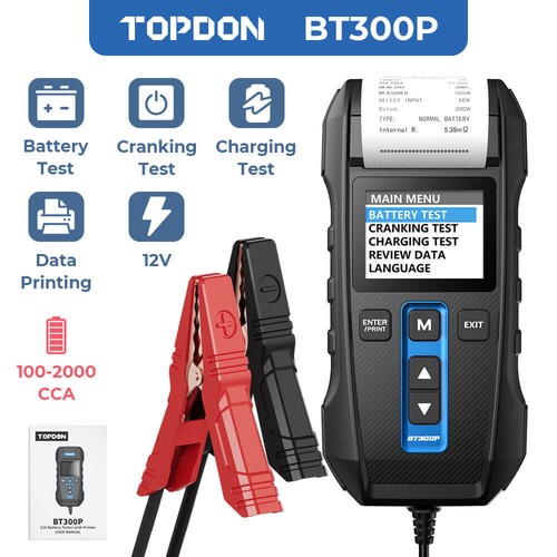 Topdon bt300p 12v - battery, &