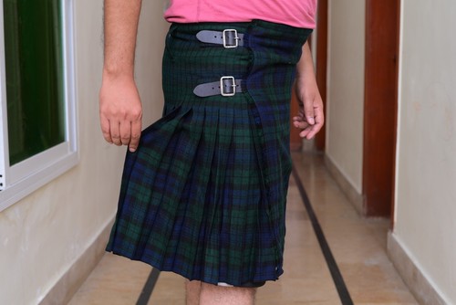 Scottish kilt black watch - black,