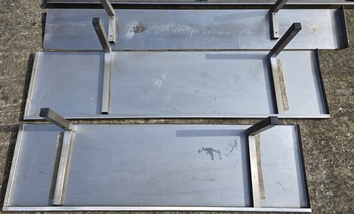 Stainless steel shelves with - steel,