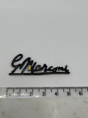 Vintage marconi radio badge - marconi,