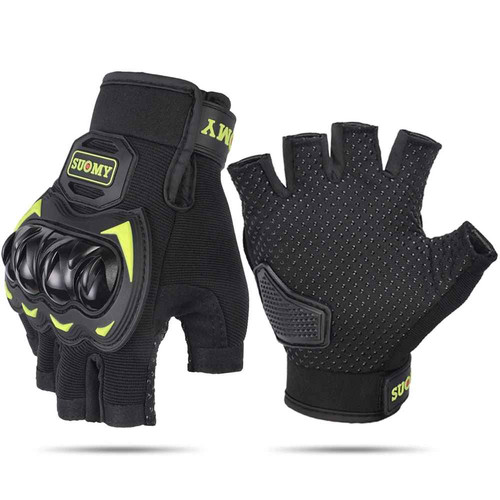 Mens motorcycle fingerless - mens,