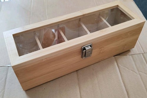 Bamboo tea box organizer - box, 5