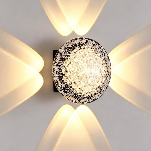 12w wall light round - 12w,