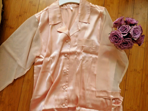 Brand new gorgeous peach - gorgeous, satin
