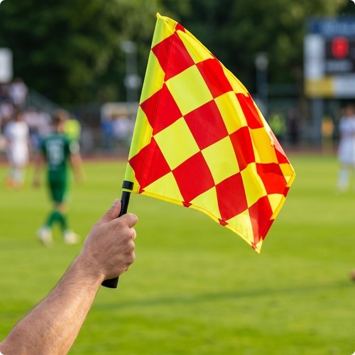 Pieces referee flags with - referee,