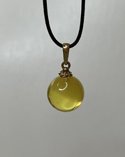 Yellow color amber stone - yellow,