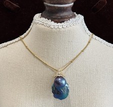 Genuine blue baroque - genuine, pearl