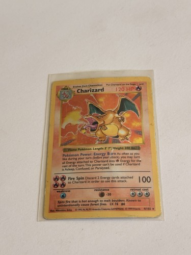 Pokemon shadowless charizard - pokemon,