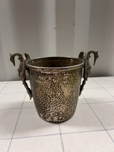 Mid century hammered metal - hammered,