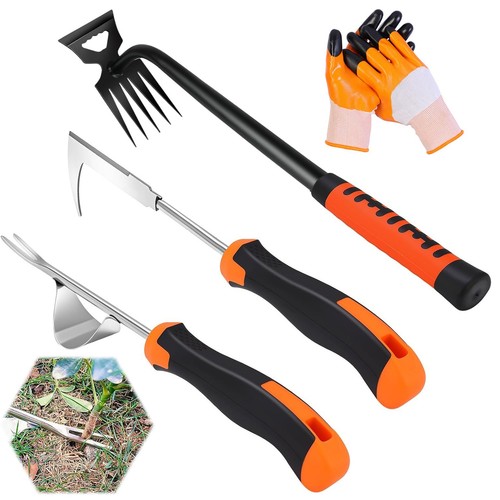 4pcs garden tool set tine - garden, 5-tine