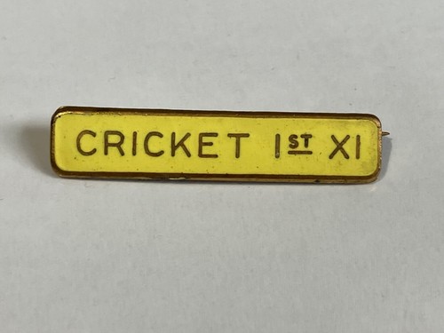 Vintage cricket 1st - cricket, enamel