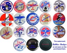 WW2 Remastered Badge, Badges , Fridge Magnets, 50mm