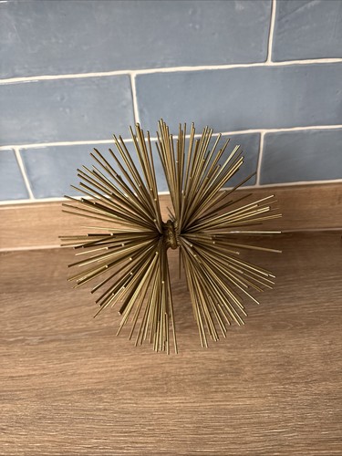 Gold starburst urchin ornament - gold,