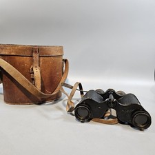 Ross London Stereo Prism Power Binoculars No 85808 Case Deco Display Collecters