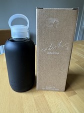 Billie Eilish 16oz Glass Black Silicone Sleeve Water Bottle BNIB