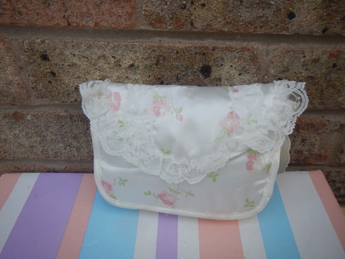 Vintage bhs lace trimmed satin - trimmed,