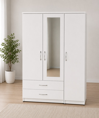 Ready assembled white door - white,