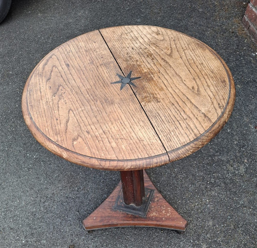 Handmade round wooden - wooden, side